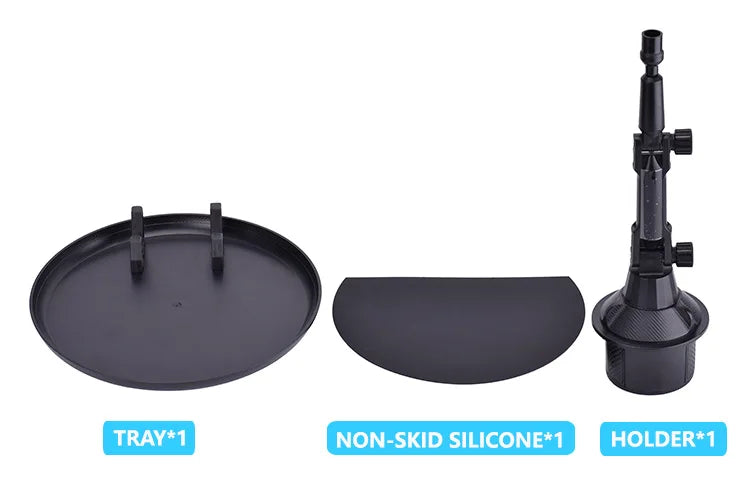 360° Adjustable Car Cup Holder Tray & Phone Mount Expander For Car, Portable Tray Table,Food Storage Rack, Coffee Table,