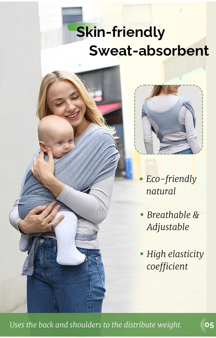 Ergonomic Baby Backpack Newborn Sling with Backpack Straps Outdoor Parenting X-shaped Support Comfortable Baby Carrier