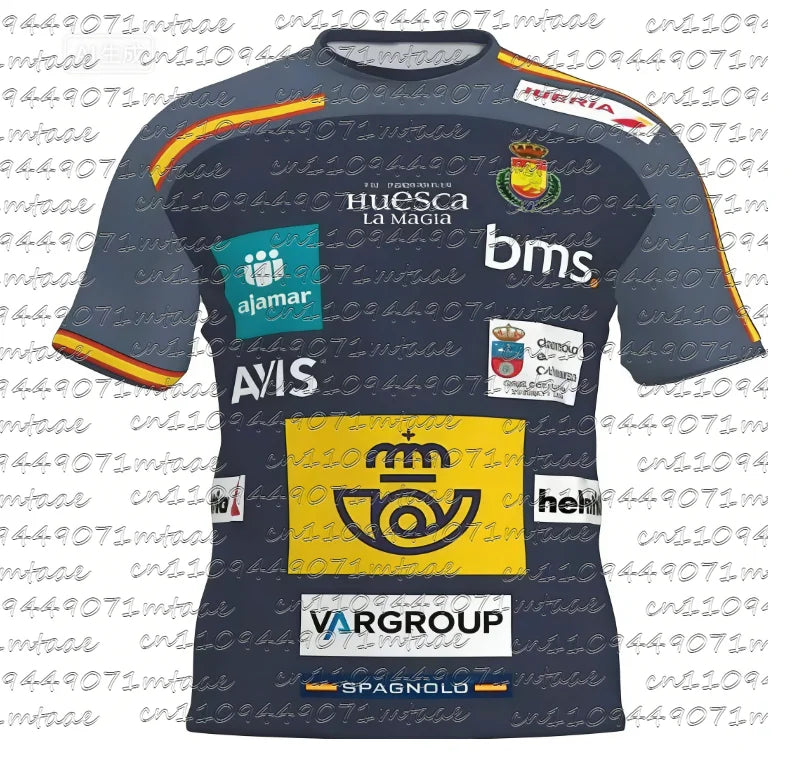 2026 Men Kids Clothes Team Male Top Away Spanish Royal Breathable Train Sportswear Home T Shirt Away Tee Handball Jersey Gift