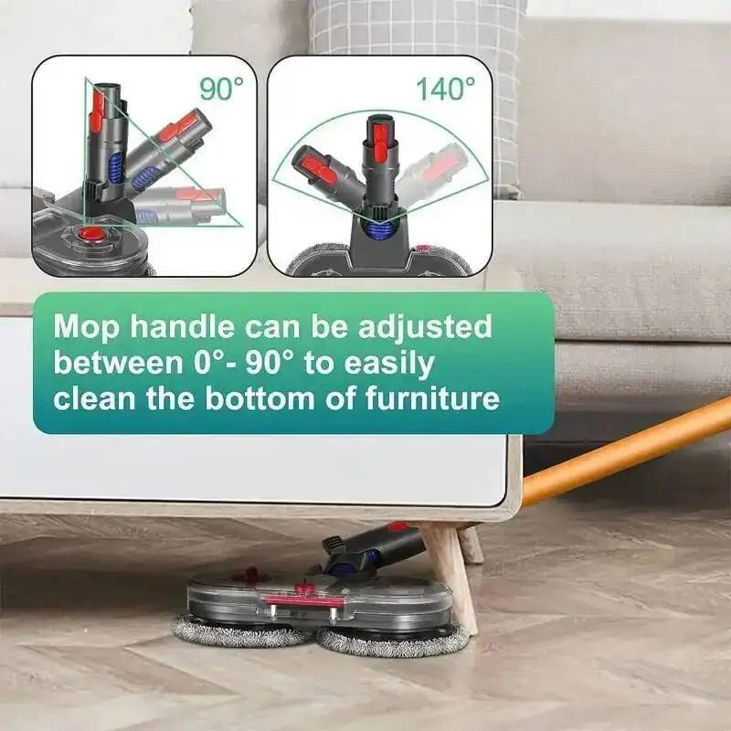 Mop Head Kit For Dyson V7 V8 V10 V11 V15 Gen5 Vacuum Cleaner Part Mop Attachment With Water Reservoir Cleaning Rag Clothes