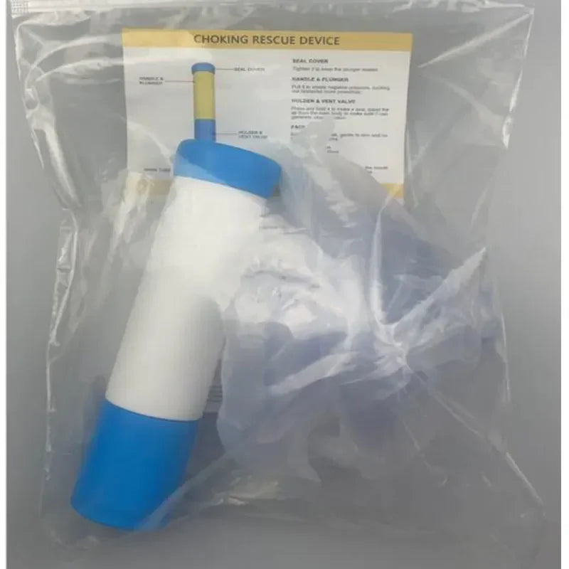 Anti Choking Device Life Saving Suction Emergency Anti Asphyxia CPR Training Mask First Aid Kit Adults & Children Home Rescue