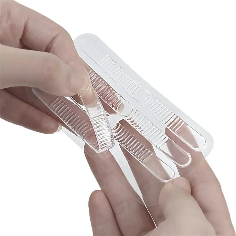 4pcs Silicone Heel Stickers Heels Grips for Women Men Anti Slip Heel Cushions Non-Slip Inserts Pads Foot Heel Care Protector