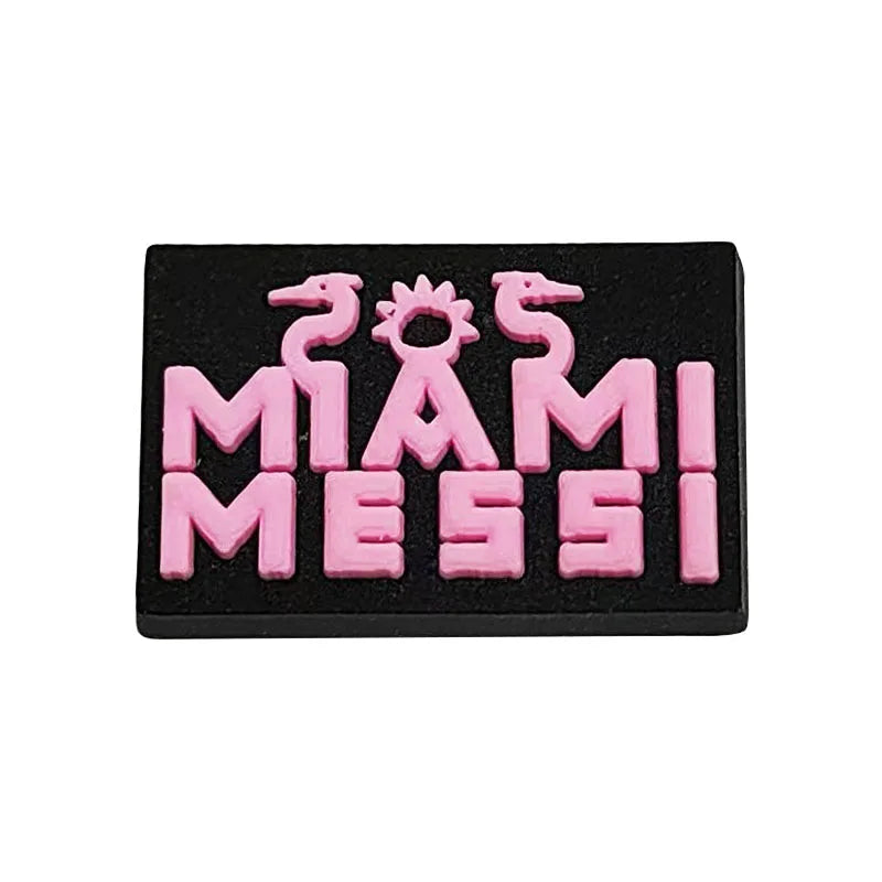 1-16pcs of Football Star Mesi Series Cartoon Shoe Charming Decorative Accessories, Children's Favorite Gifts