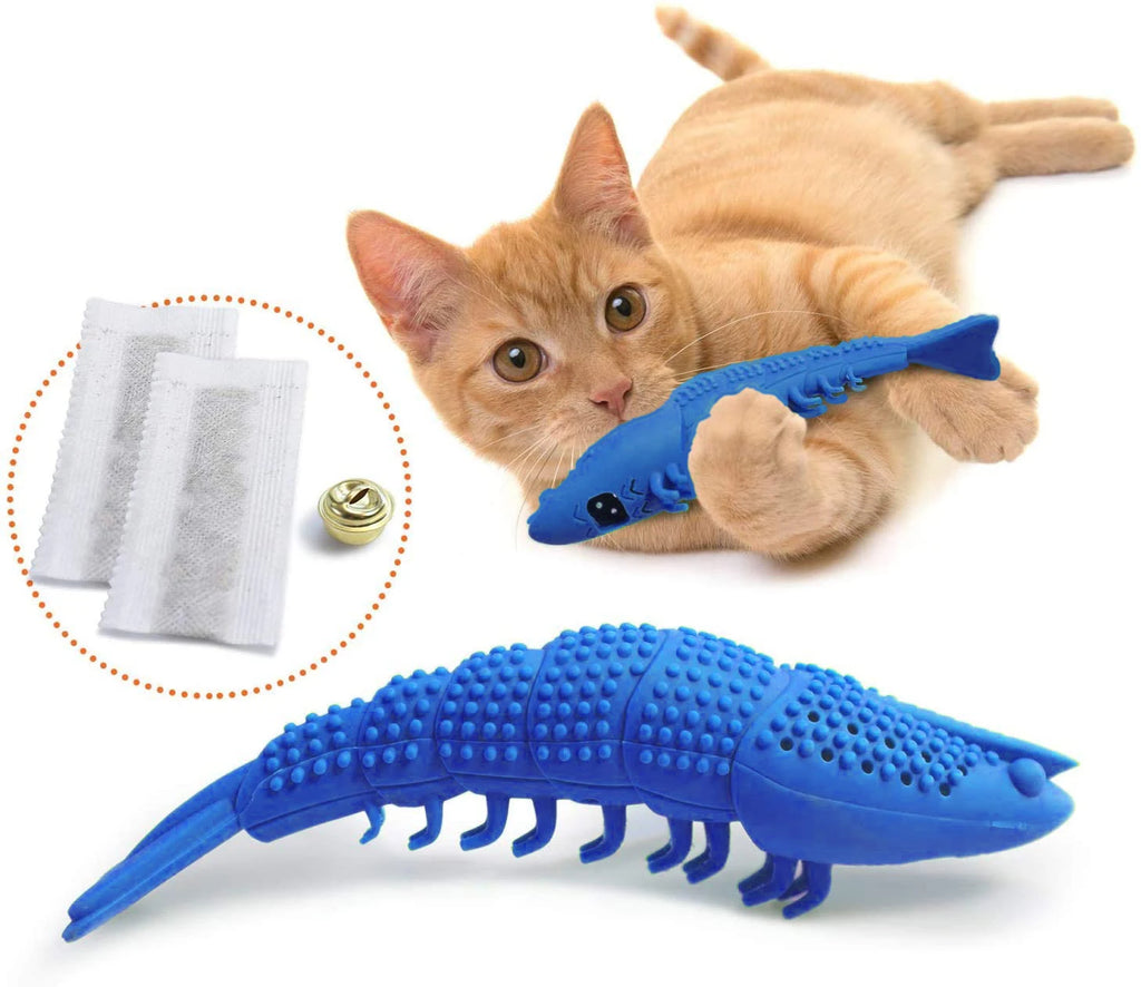 ATUBAN Cat Toothbrush Toy-Durable Hard Rubber - Cat Dental Care, Cat Interactive Toothbrush Chew Toy cat treat toy