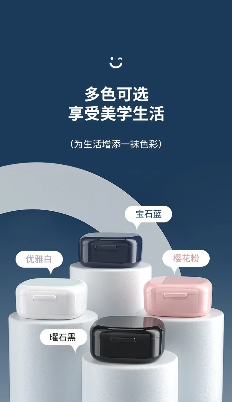 Retainer Case Portable Mouth Guard Box Oral Cleaning False Teeth Denture Storage Box Teeth Aligner Braces Box Orthodontic