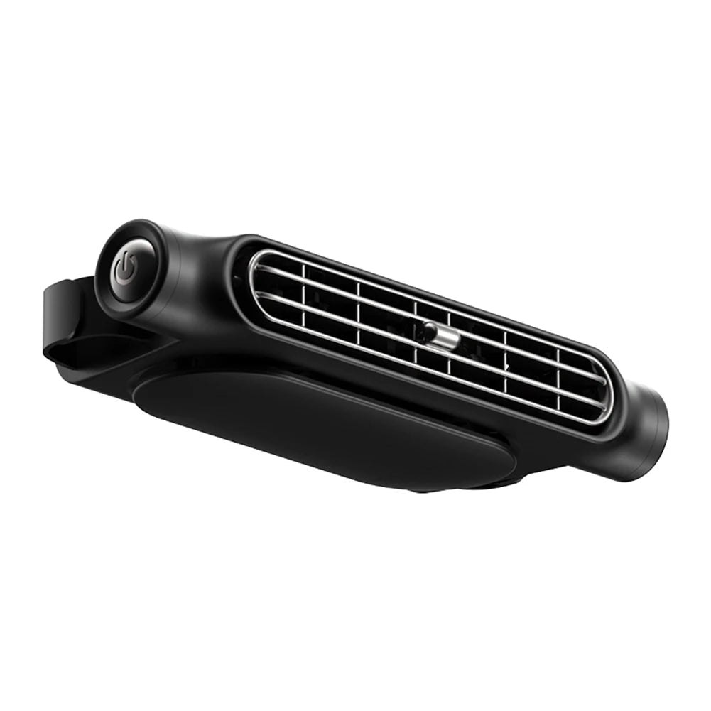 2-1pc Portable Car Seat Fan 3 Speeds Adjustable Car Seat Headrest Fan USB Powered Car Neck Cooler for Front Rear Seat Passenger