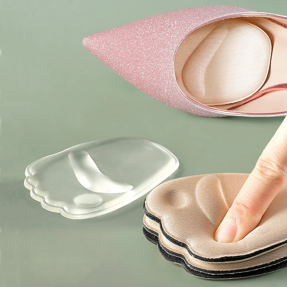 Forefoot Insert Cushion Pads for Women Shoes Anti slip Silicone Foot Pain Relief Pads for High Heels Sandals Gel Shoe Insoles