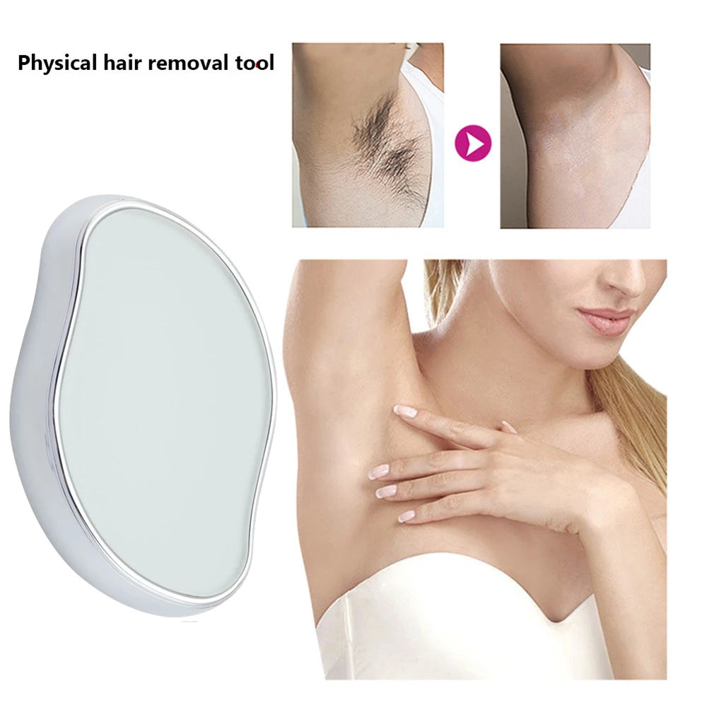 Painless Physical Nano Epilator Safe Easy to Clean Reusable Hair Removal Stone Male Female Body Beauty Care Hair Removal Tool