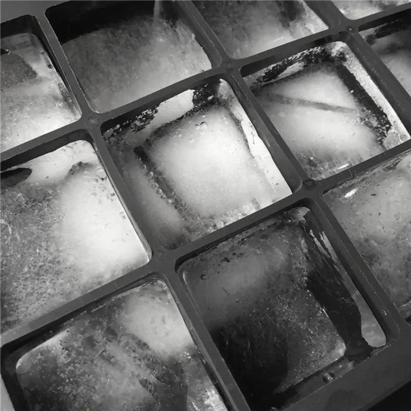 New 15 Grid Silicone Ice Cube Mold Big Tray Mold Ice Cube Maker Non-toxic Durable Bar Pub Wine Ice Blocks Maker