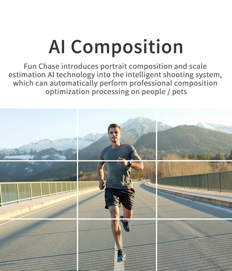 AI automatic face and body tracking phone holder/download APP, 360° rotating tracking tripod, intelligent shooting bracket