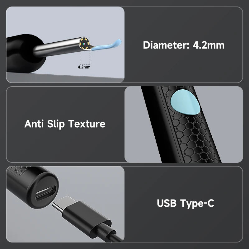 WIFI Visual Ear Camera Ear Pick Digital Ear Spoon Wireless Ear Cleaning Endoscope Ear Wax Removal Tool For Iphone Android Phones