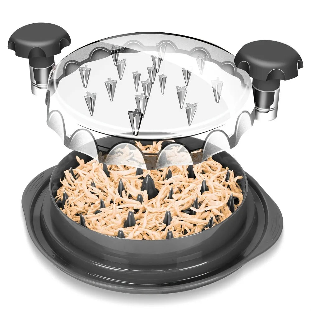 Chicken Shredder Tool Meat Breast Shredding Separation Mincing Grinder Machine with Lid for Shredding Chicken Pork Beef Cooking