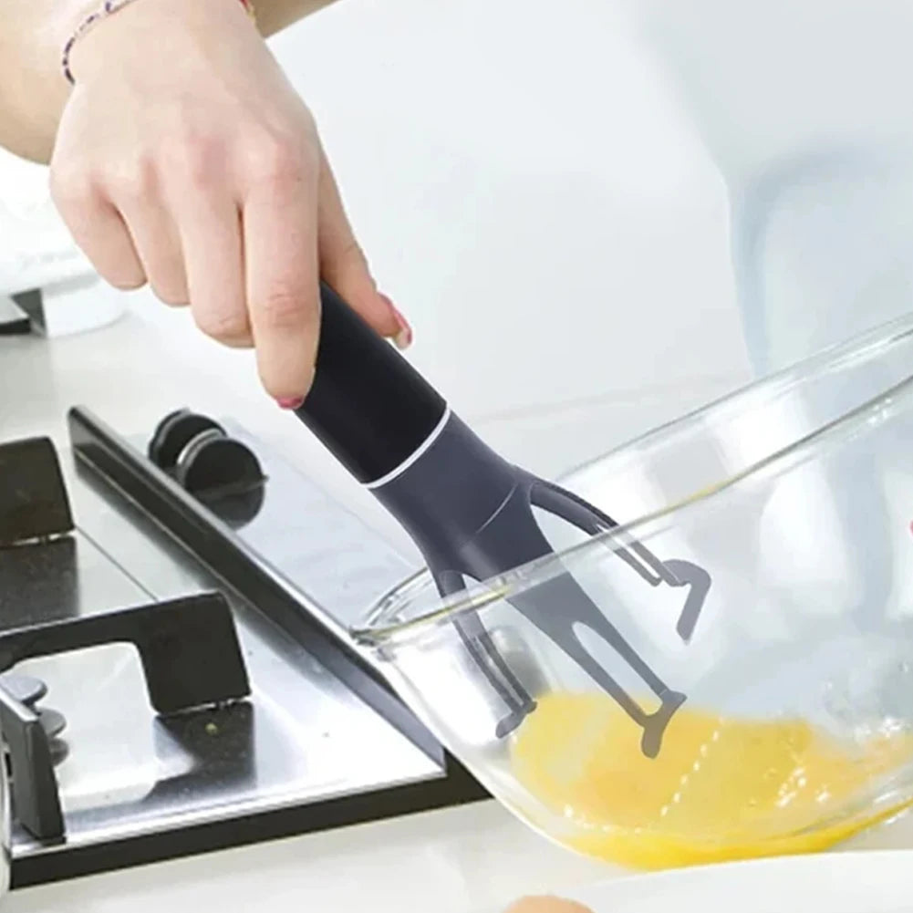 Triangle Pan Stirrer Automatic Egg Beater Multifunction Baking Flour Mixer Dishwasher Safe Battery Operated Kitchen Tools