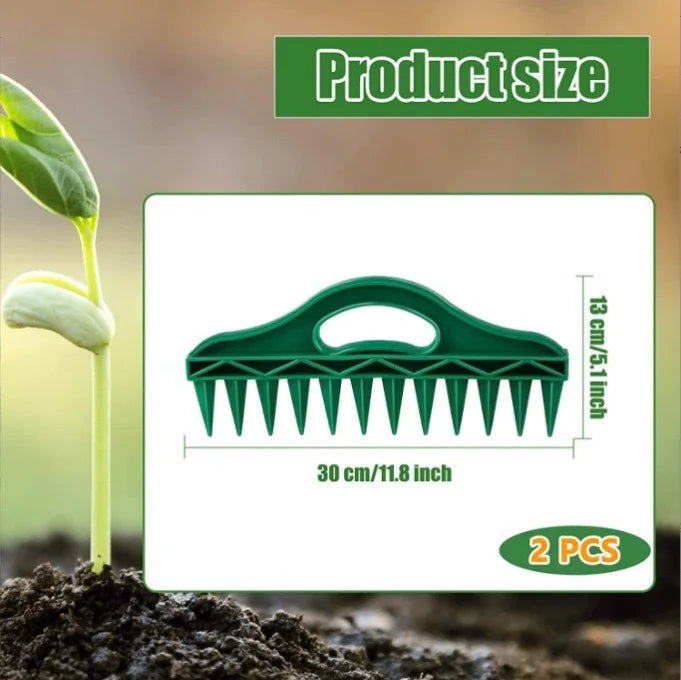 Seeding Hole Puncher Soil Quick Hole Punching Gardening Seed Spacing Tool Vegetable Plant Sowing And Cutting