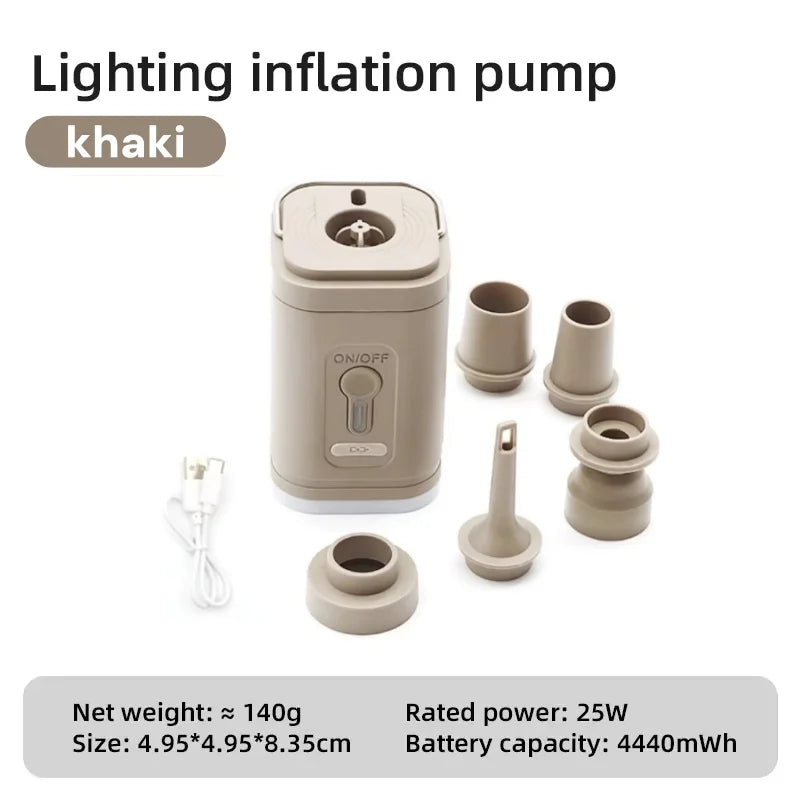 Mini Portable Vacuum Air Pump,Inflate Deflate for Pool, Air Bed,Vacuum Storage Bags-Compact Air Compressor for Home And Travel