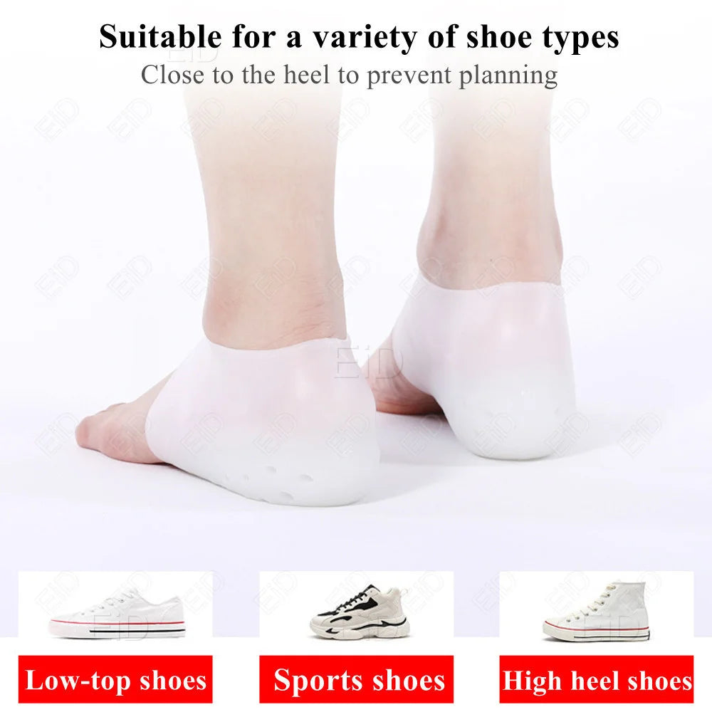 EiD 2cm 3cm 4cm Silicone Invisible Height Increase Insole Height Lift Taller 2in1 Soft Sock Shoes Pad for Men Women dropshipping