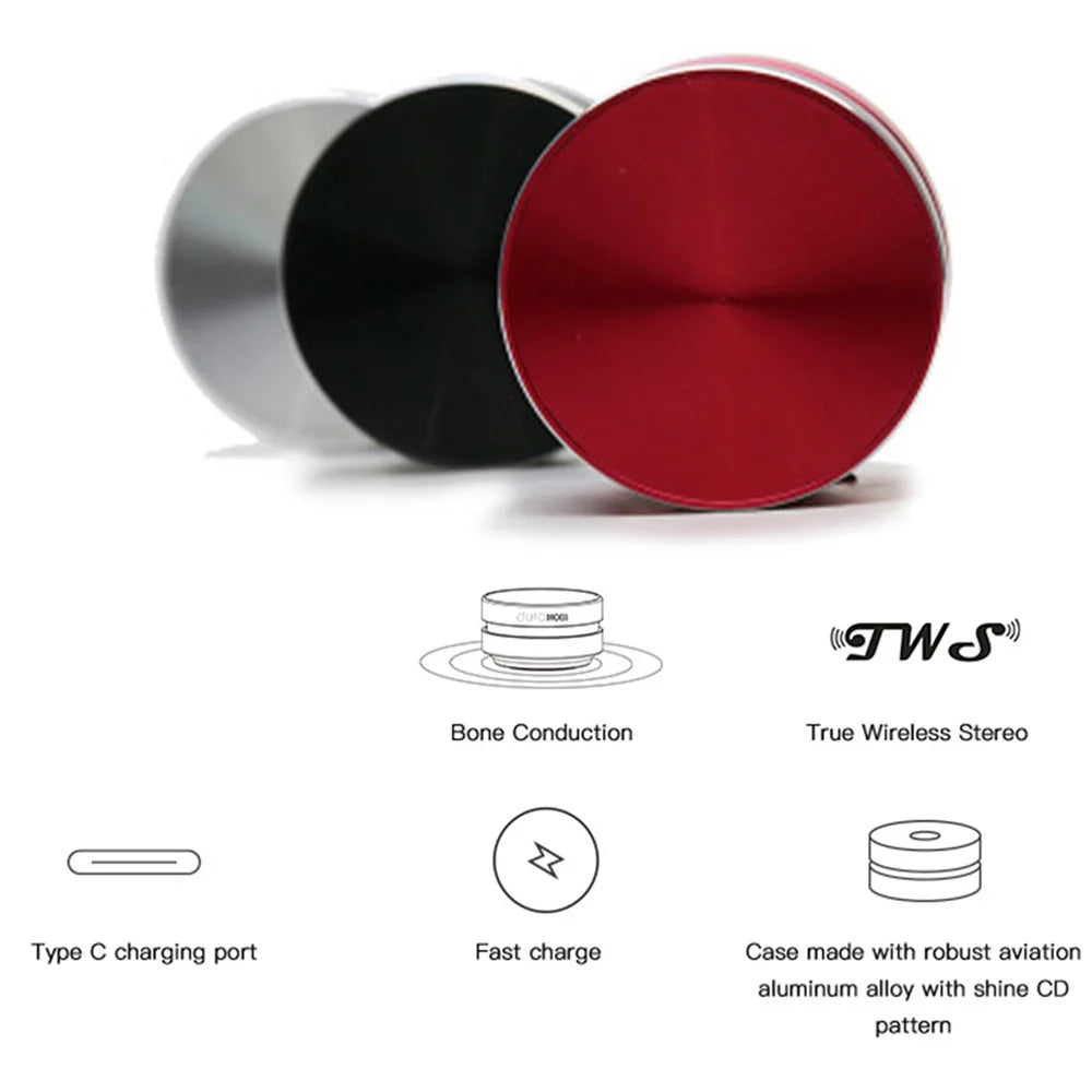 Hot Mini Bluetooth Speaker  Wireless TWS Stereo Dual Sound Box Hummingbird Bone Conduction Speakers With FM Radio Dropshipping