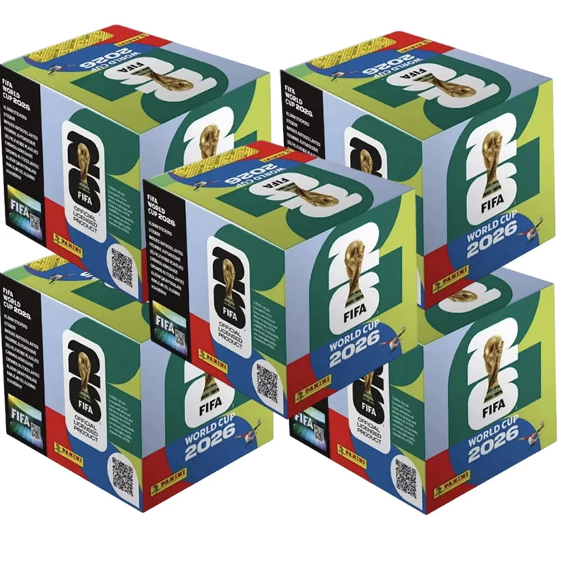 Genuine Panini 2026 FIFA World Cup Sticker Album Limited Gold Silver Official 2026 Stickers Collection Football Souvenir Gift