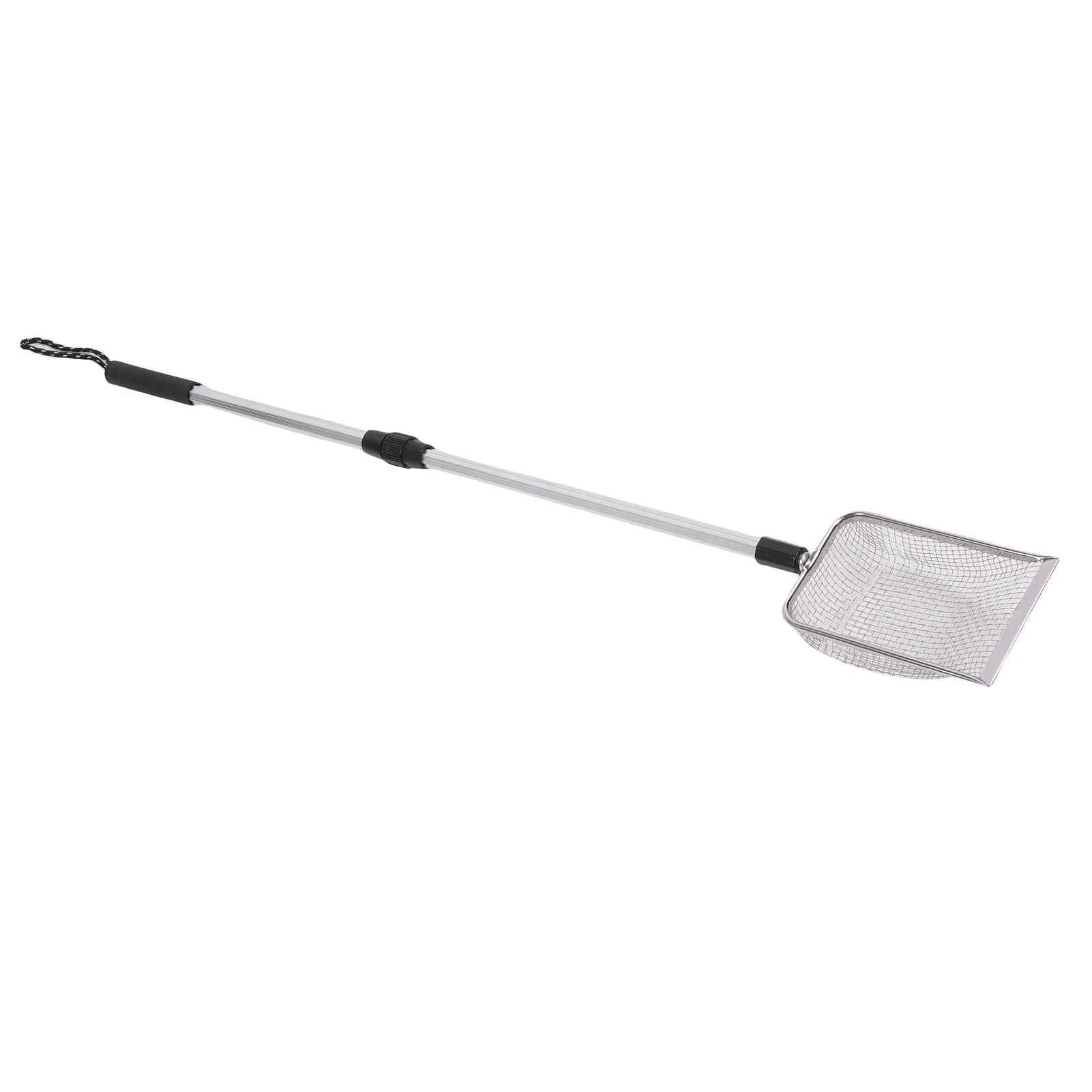 Cat Poop Shovel Stainless Steel Anti Bending Extendable Litter Sifting Shovel Anti Stick Long Handle Adjustable for Litter Box