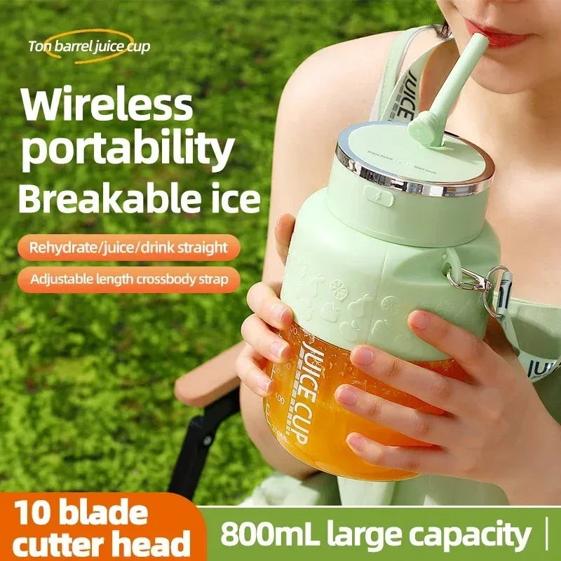 Portable Juicer Blender High-Speed Mini Fruit Juice Cup with Stylish Design Powerful Motor for Home Outdoor Compact Convenient