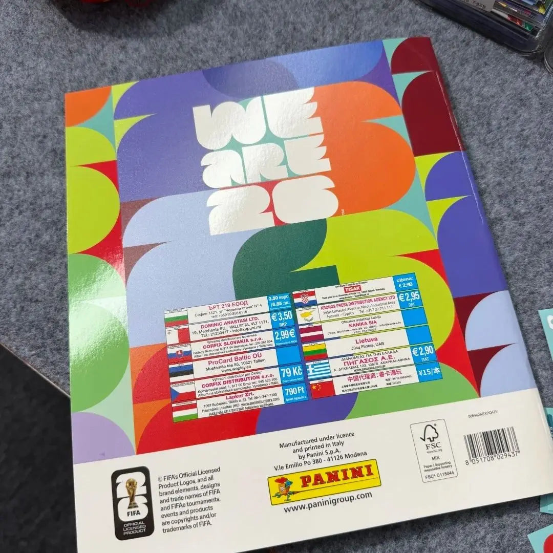 Genuine Panini 2026 FIFA World Cup Sticker Album Limited Gold Silver Official 2026 Stickers Collection Football Souvenir Gift