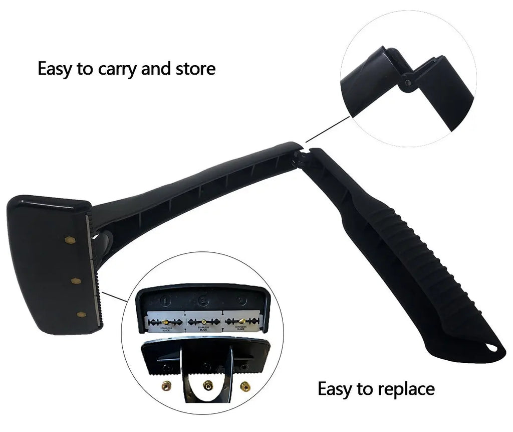 Safety Long Handle Folding Back Shaver Body Shaver Back Hair Trimmer Body Leg Back Razor Shaver Epilator Hair Removal Tool