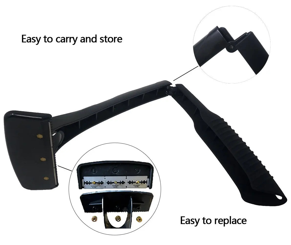Safety Long Handle Folding Back Shaver Body Shaver Back Hair Trimmer Body Leg Back Razor Shaver Epilator Hair Removal Tool