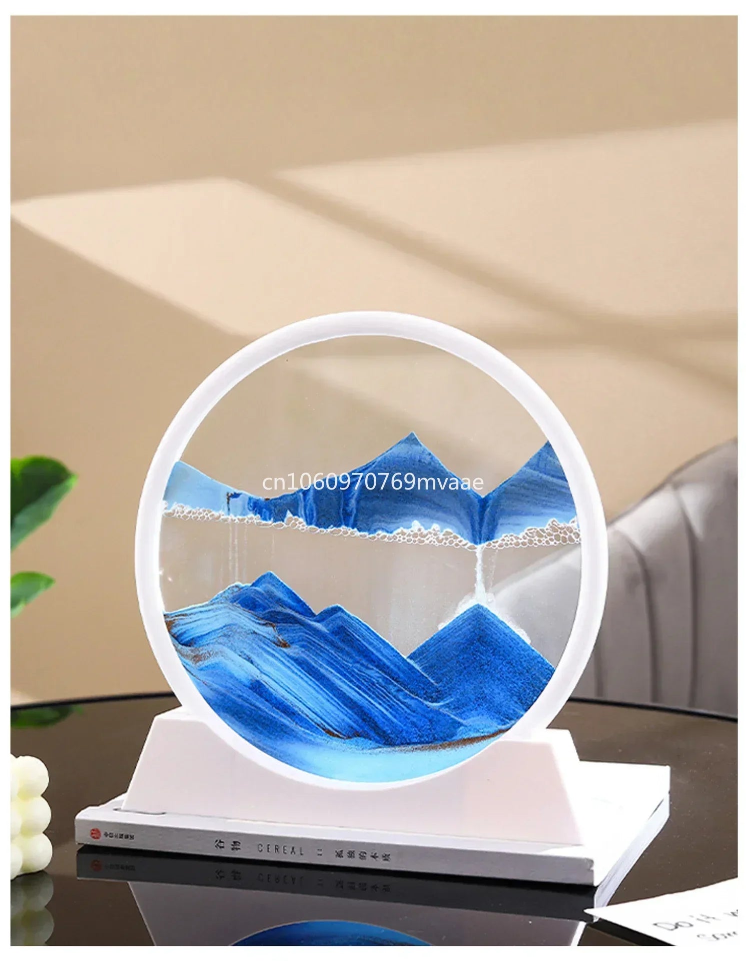 Sandscape Moving Sand Art Frame Quicksand 3D Dynamic Liquid Hourglass Kinetic Sand Painting Flowing Sand Office Home Decor Gifts