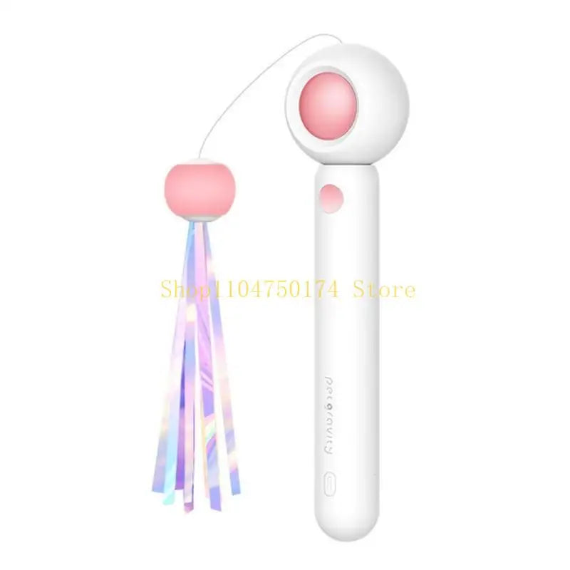 Retractable Wand Toy Tassel Toy Long Tease Wand with Ball top sale