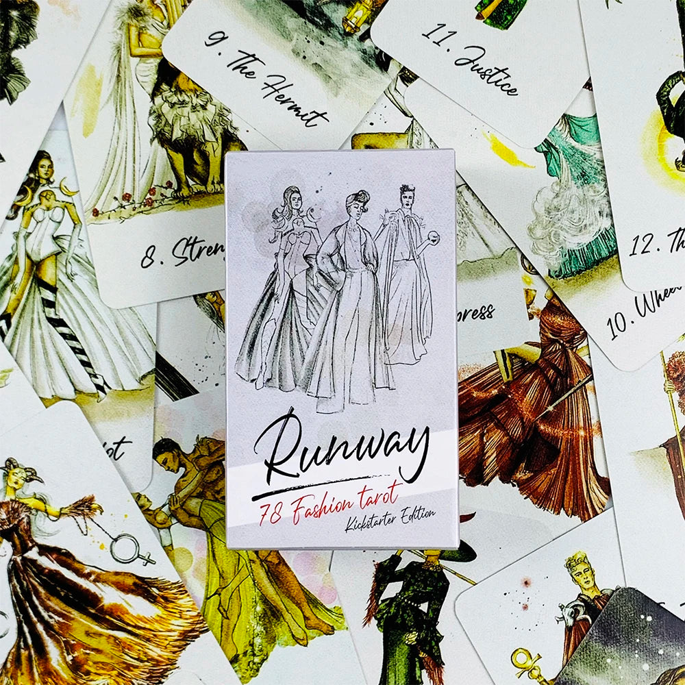 New Runway Tarot Cards A 80 Deck Leisure Entertainment Divination Edition Borad Playing Games，Collecting Hobby Cards