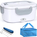 Electric Lunch Box Stainless Steel Office School 220V 110V Fast Heating Food Warmer Container 12V 24V Car Truck EU US Plug Set