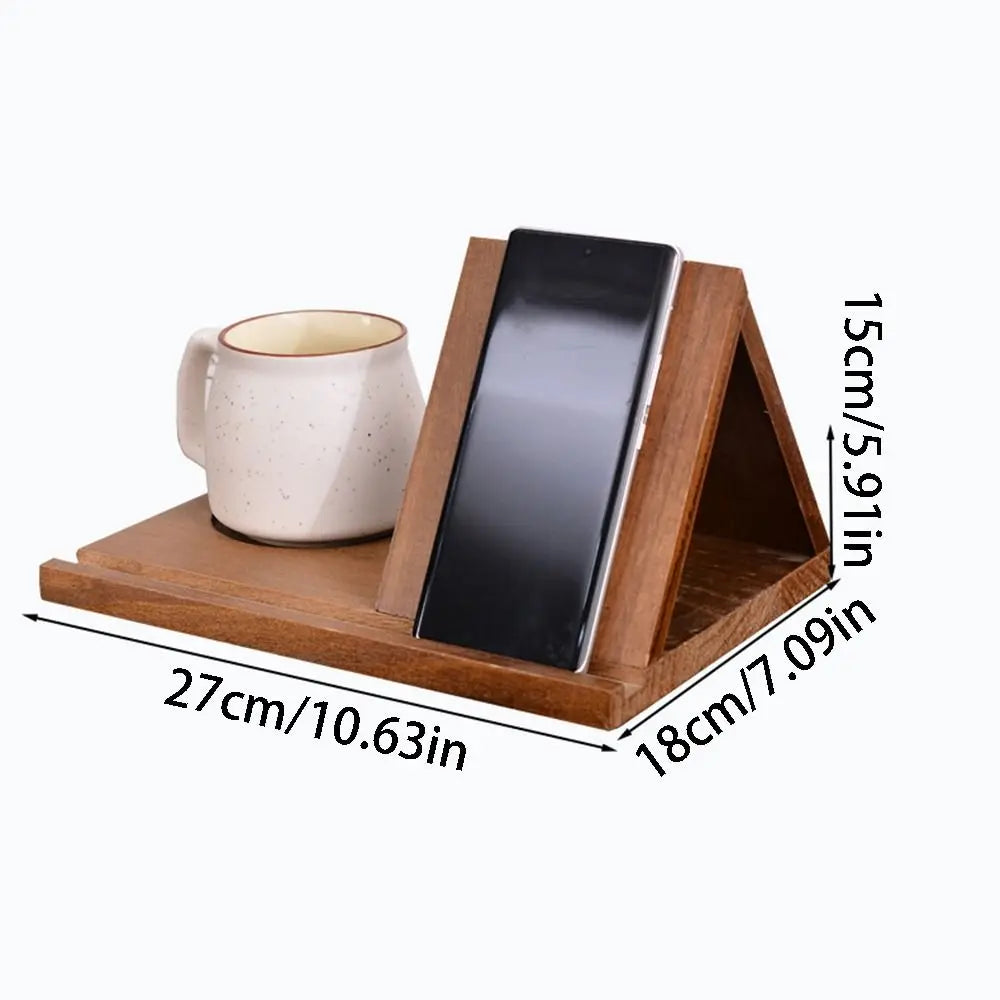Removable Wooden Reading Stand Handmade Owl Multifunctional Recipe Shelf Small Bookshelf Sturdy Triangle Book Stand