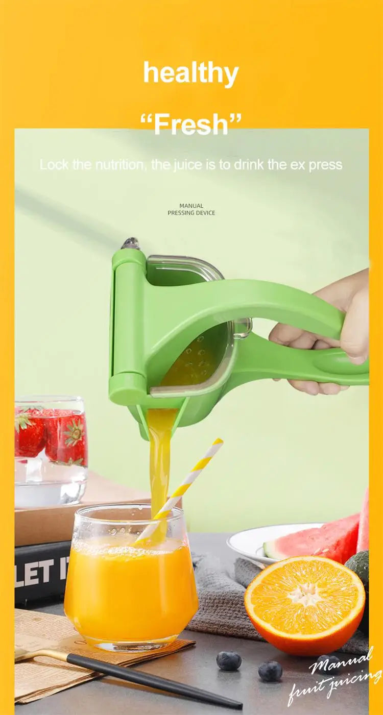 1pc Green Multifunctional Juicer Handheld Non-electric Lemon Squeezer Fruit Vegetable Small Juicer Manual Juicer