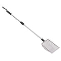 Cat Poop Shovel Stainless Steel Anti Bending Extendable Litter Sifting Shovel Anti Stick Long Handle Adjustable for Litter Box