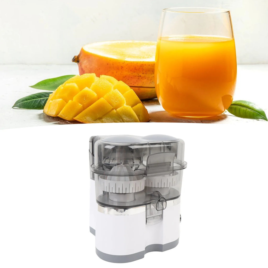 Portable Dual Head Electric Citrus Juicer Orange Lemon Kiwi Grapefruit Extractor - Efficient Fruit Juicing Machine
