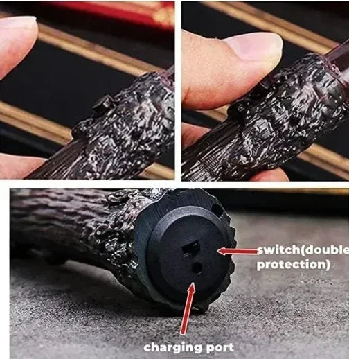 Cosplay Electronic Fire Flasher Magic Wands Magic Trick Professional Flame Lighter Device Props Magicians Accessories Magia Game