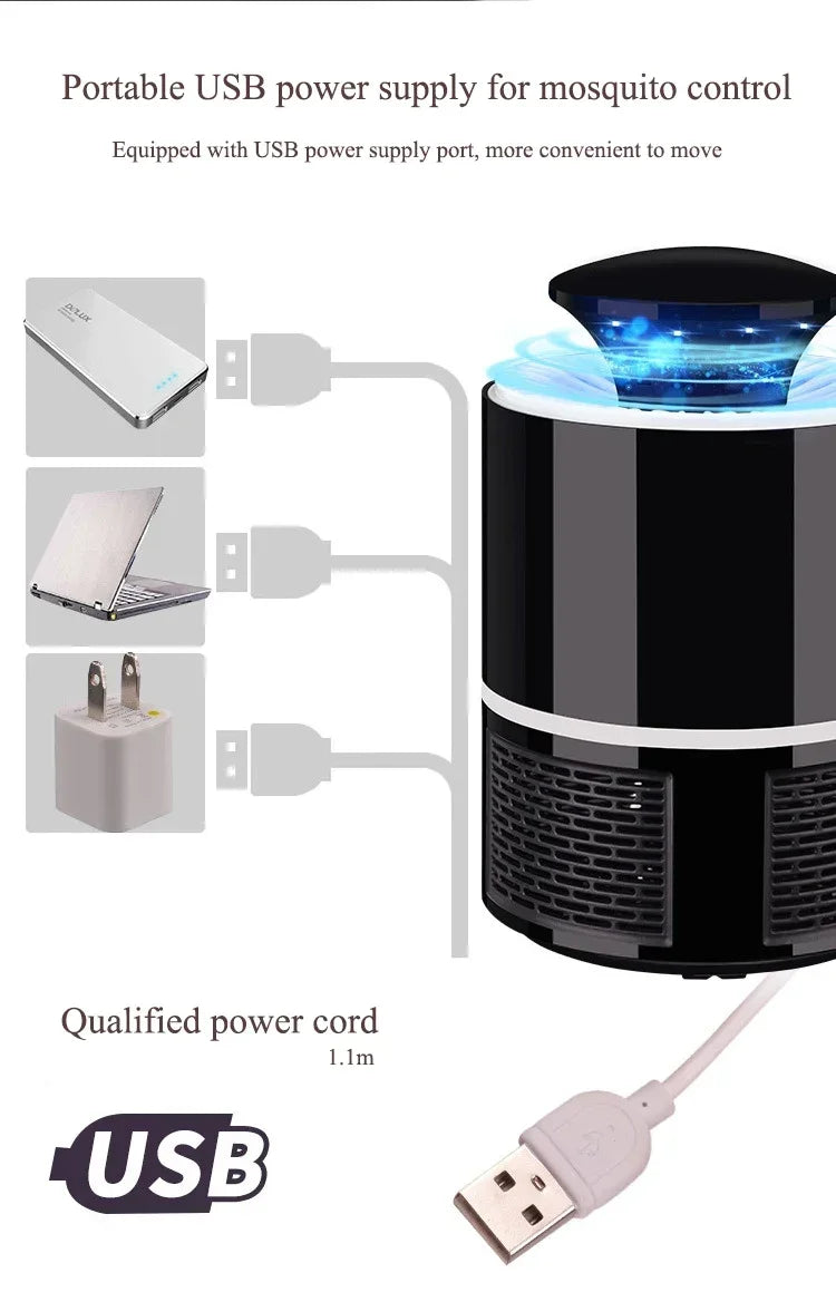 Indoor Physical Fly Killing Mosquito Household Photocatalyst Mosquito Killing Lamp Insect Trap Lamp LUV Repellent Lamp