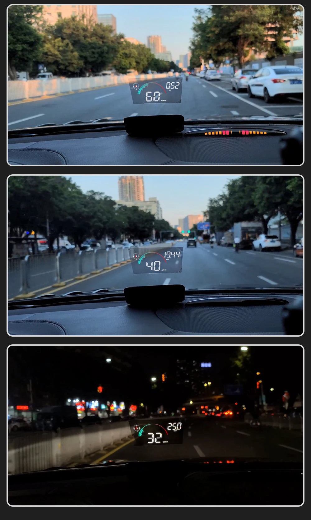 New M22 Car GPS Head Up Display Speed RPM KMH MPH HUD GPS Speedometer Projector Screen Dashboard with Odometer Overspeed Alarm