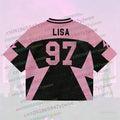 2026 New Y2K Korean Girl Group Concert Pink T-Shirt Summer Oversized Short Sleeve Fashion Casual Women's Men's Sports Jersey Top