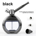 CRUSHER Dry Herb Grass Tobacco Pipes Kit Zinc Alloy Hookah Set Men and Women Use Double Filter Water Smoking Pipe Accessories