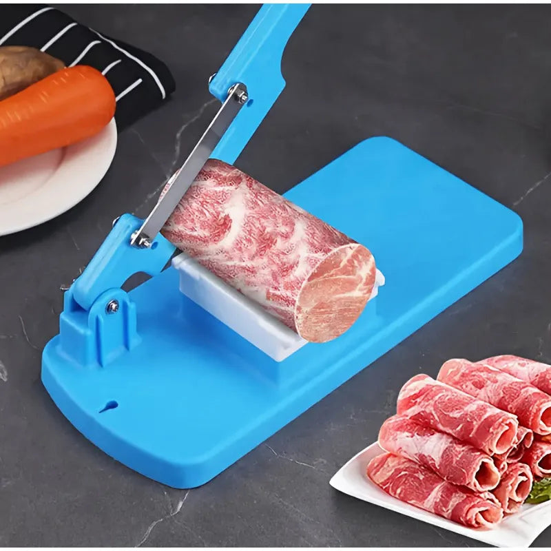 New Frozen Meat Slicer Chopper - No Batteries, Easy Assemble. Perfect For Vegetables & Fruits. Your Essential Kitchen Helper