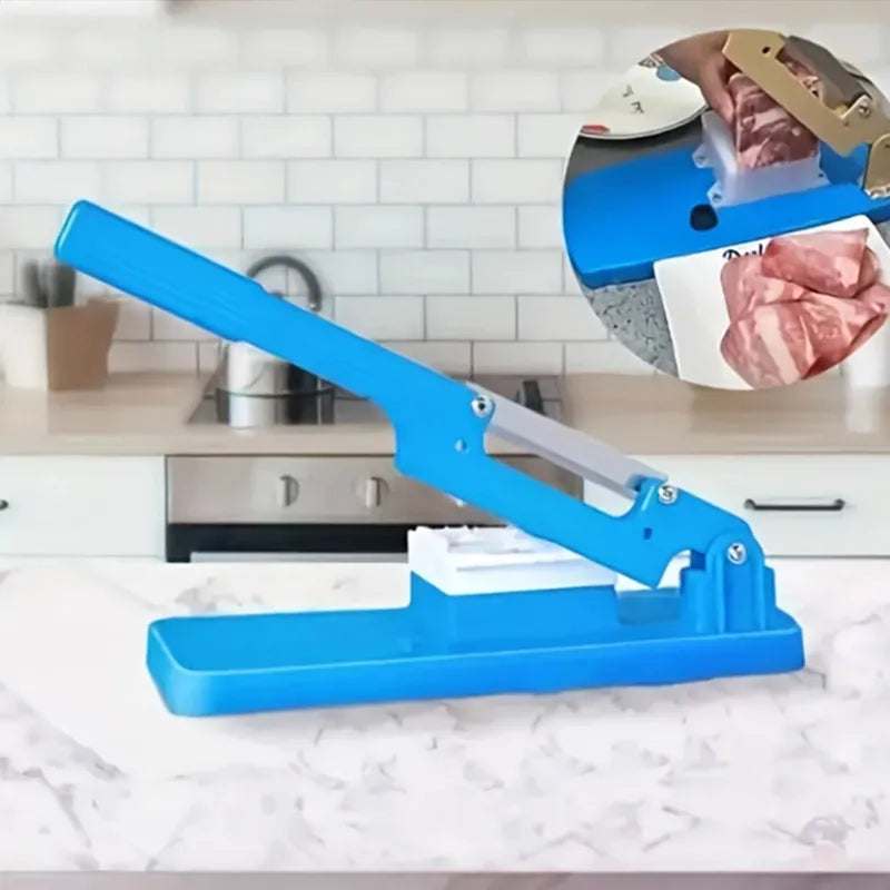 New Frozen Meat Slicer Chopper - No Batteries, Easy Assemble. Perfect For Vegetables & Fruits. Your Essential Kitchen Helper