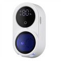 AC93-Wall Mounted Smart Home For Bathroom Light Cleaning Fan Drying Automatic Rotating Cover Toothbrush Holder And Cleaner