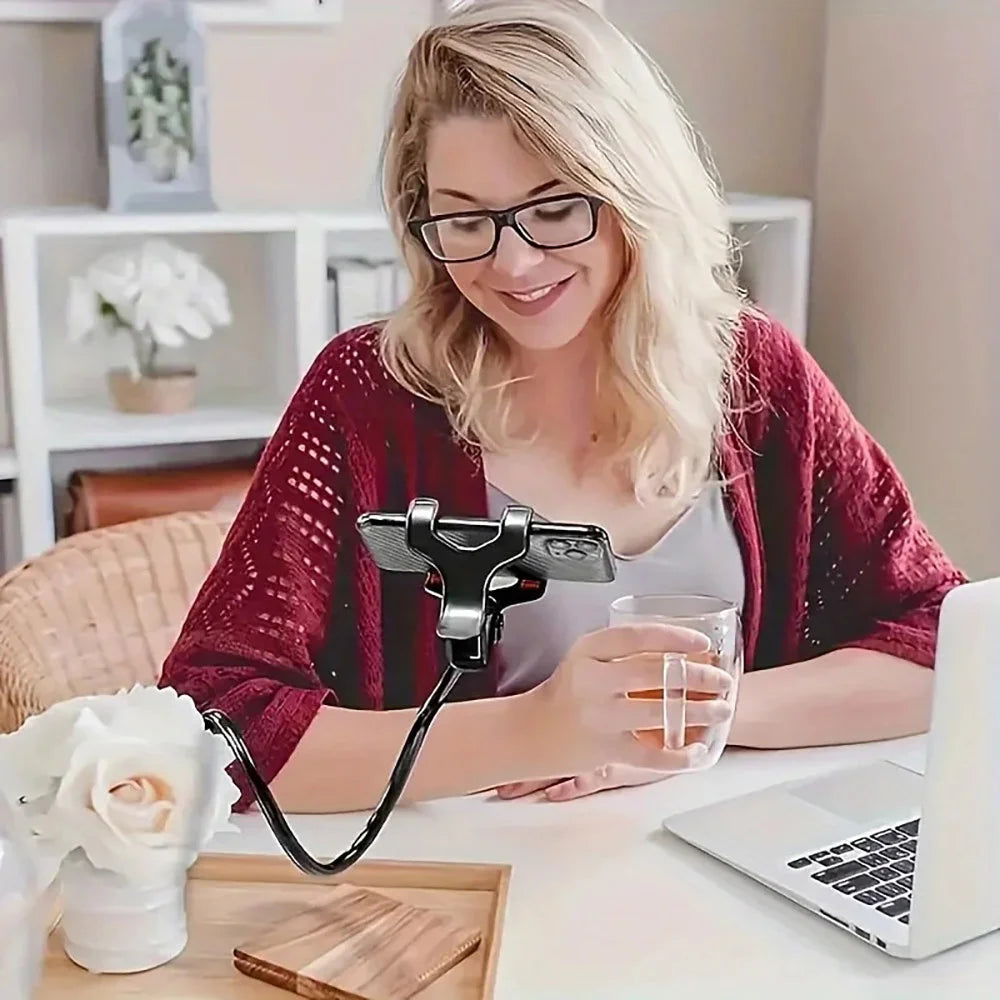 Universal 360° Adjustable Mobile Phone Holder Flexible Clip Stand Smartphone Holder Lazy Holder Bed Desktop Bracket Mount Stand