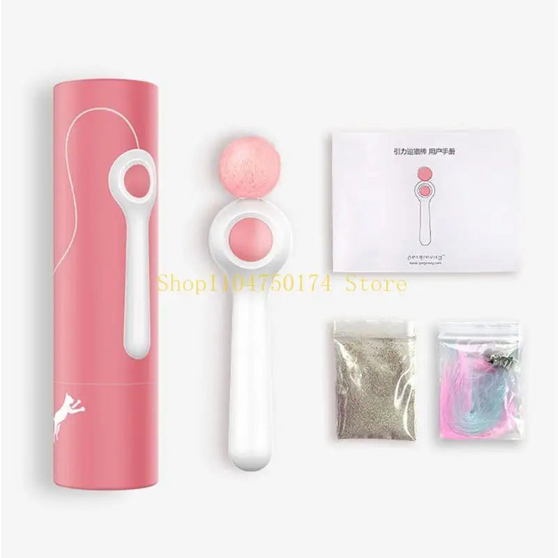 Retractable Wand Toy Tassel Toy Long Tease Wand with Ball top sale