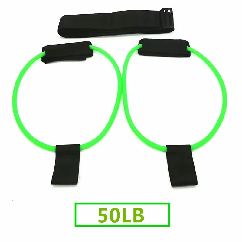Muscle Strength Training Resistance Band Legs Waist Belt Pedal Exercise Body Building Workout Elastic Bands Fitness Equipment