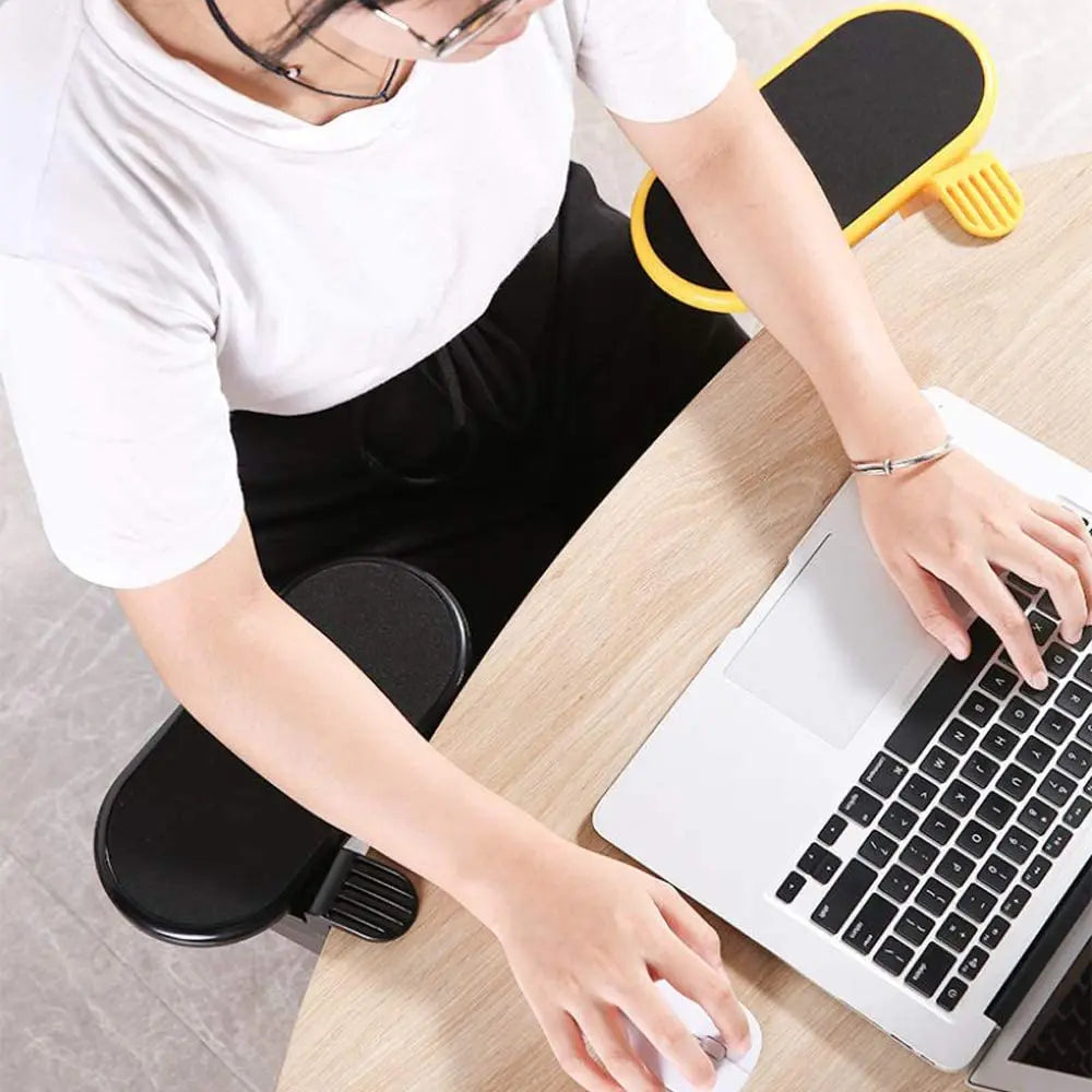 Computer Arm Rest For Desk Adjustable Ergonomic Wrist Rest Support For Keyboard Armrest Extender Rotating Mouse Pad Holder