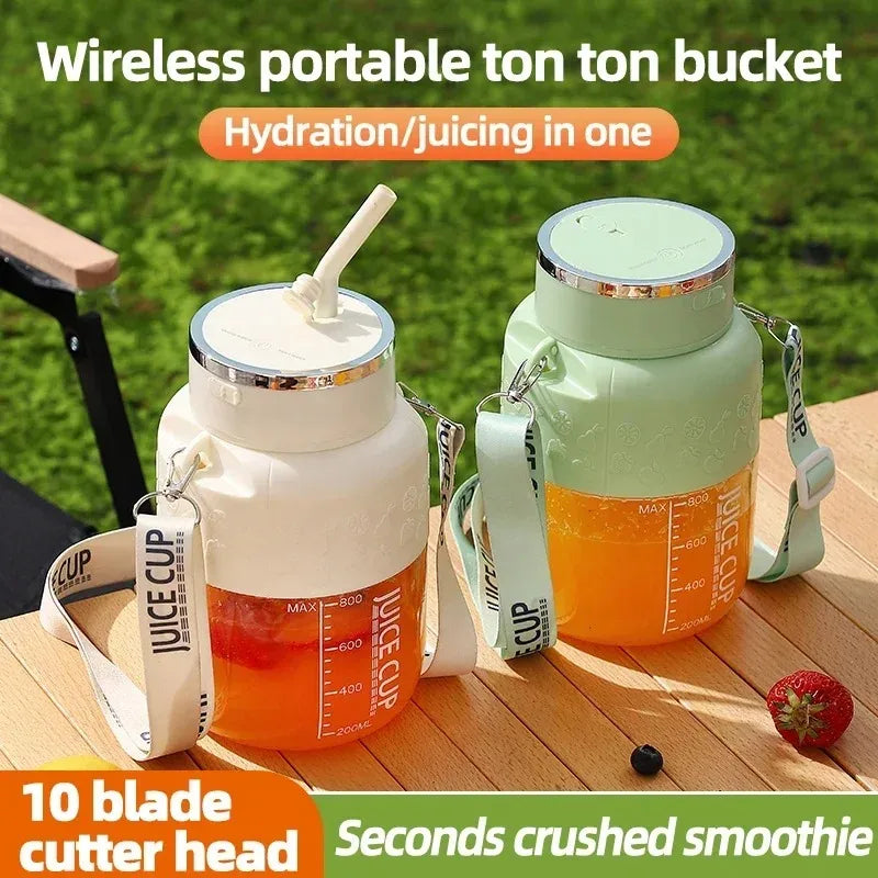 Portable Juicer Blender High-Speed Mini Fruit Juice Cup with Stylish Design Powerful Motor for Home Outdoor Compact Convenient