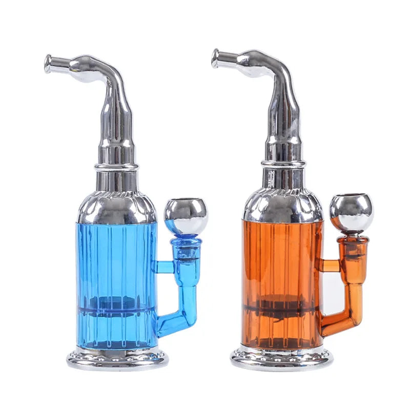 Newest Water Smoking Pipe Portable Circulation Cigarette Holder Shisha Hookah Cigarette Bottle Best Smoking Gift for Men Women