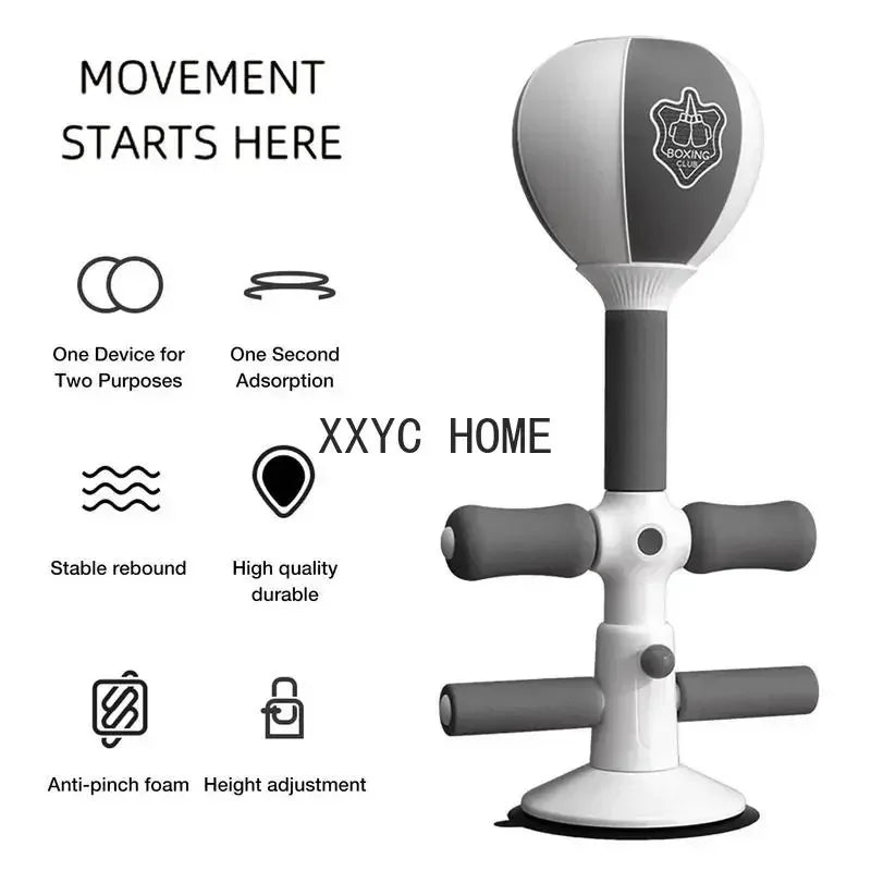 Boxing Bag With Stand Adjustable Sit-up Boxing Ball Boxing Sit-up Push-ups Stretch Sport Training Tools For Women Men Beginners